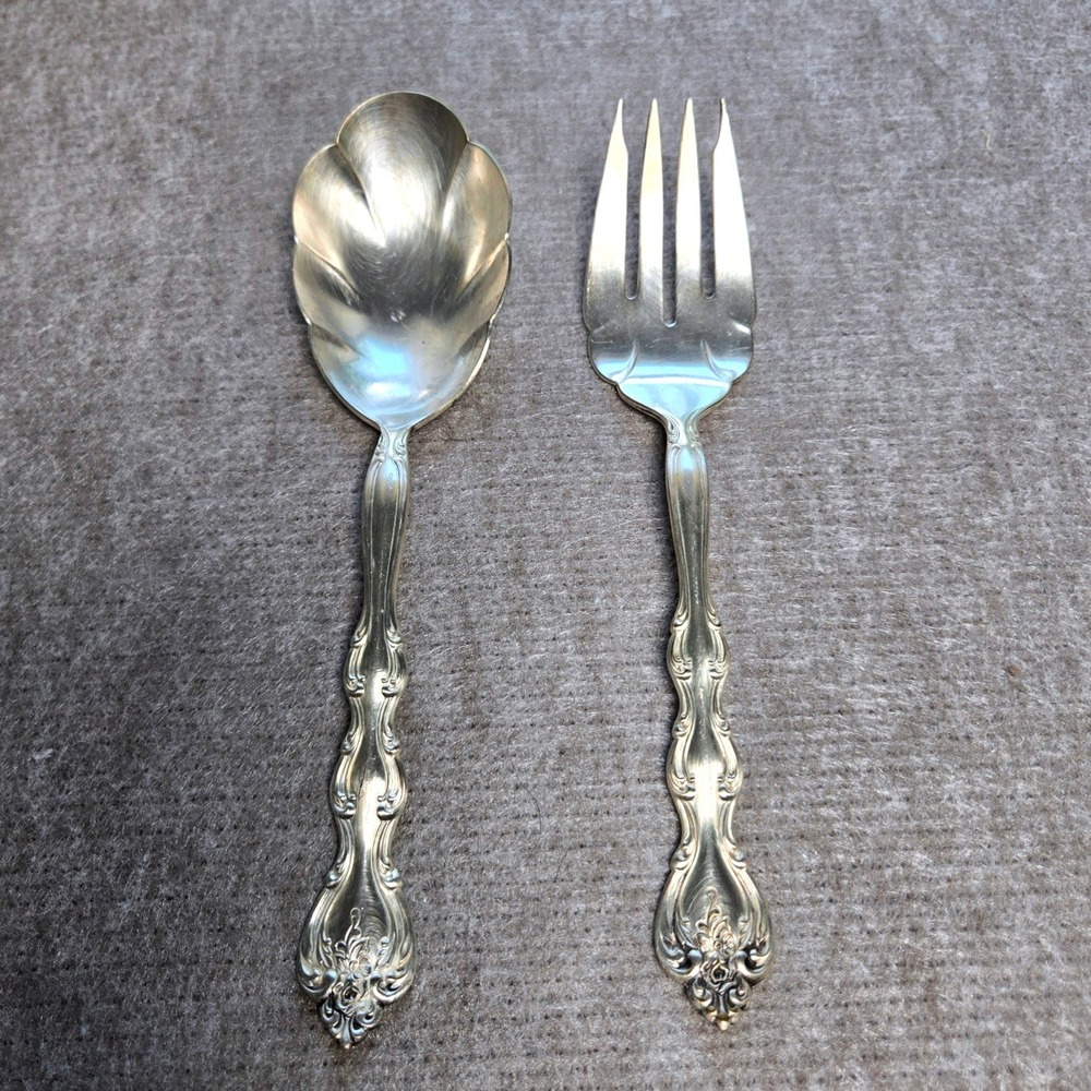 International Silver INTERLUDE Silverplate‎ Serving Spoon And Fork